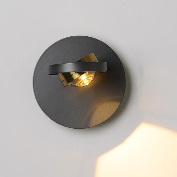 Aluminum Geometric Square Round Wall Lamp