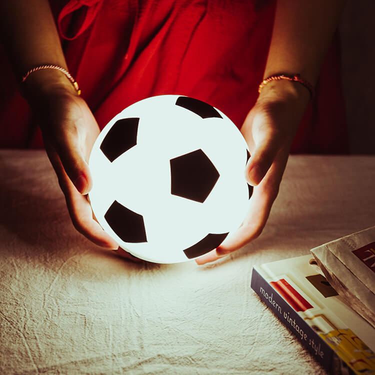 Soccer Silicone Night Charging Table Lamp