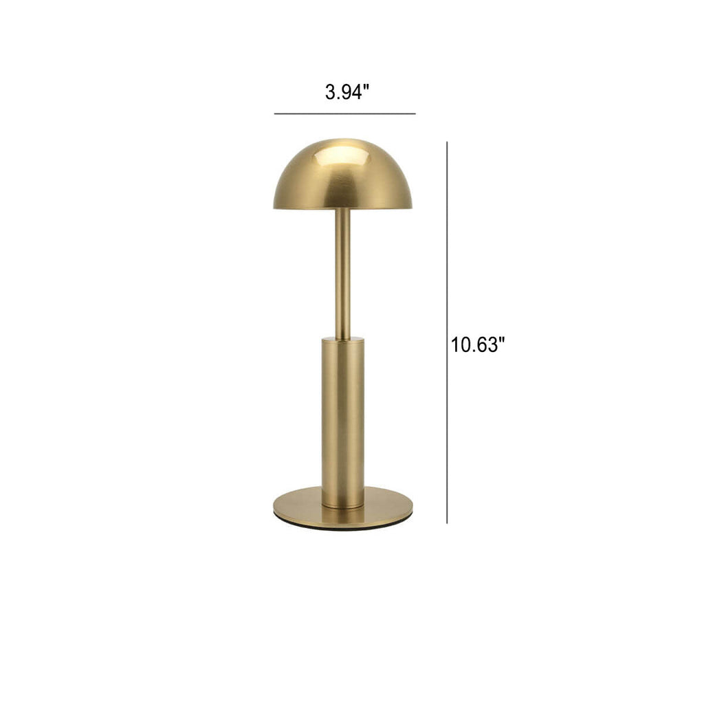 Gold Dome Charging Table Lamp