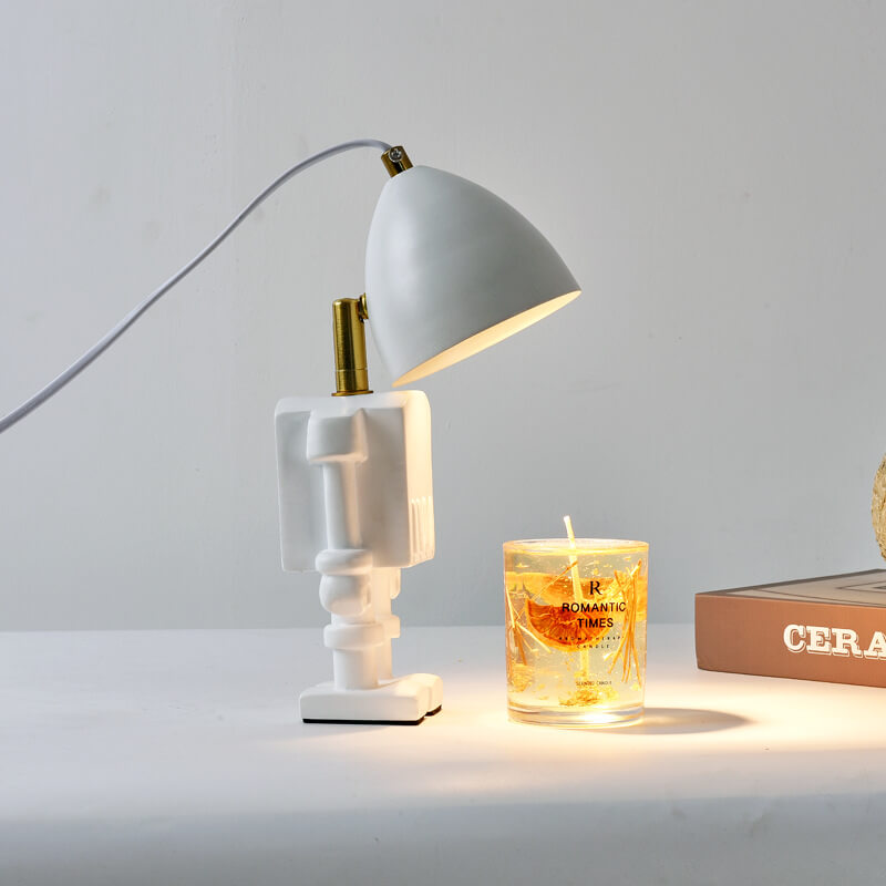 Resin Hardware Robot Melting Table Lamp