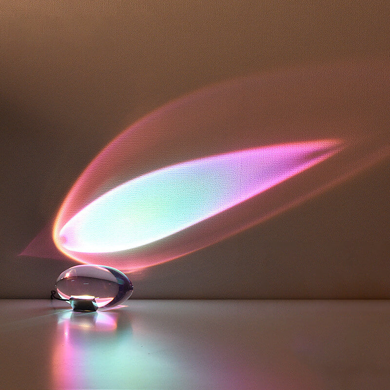 Crystal Projection Angel Eye Table Lamp