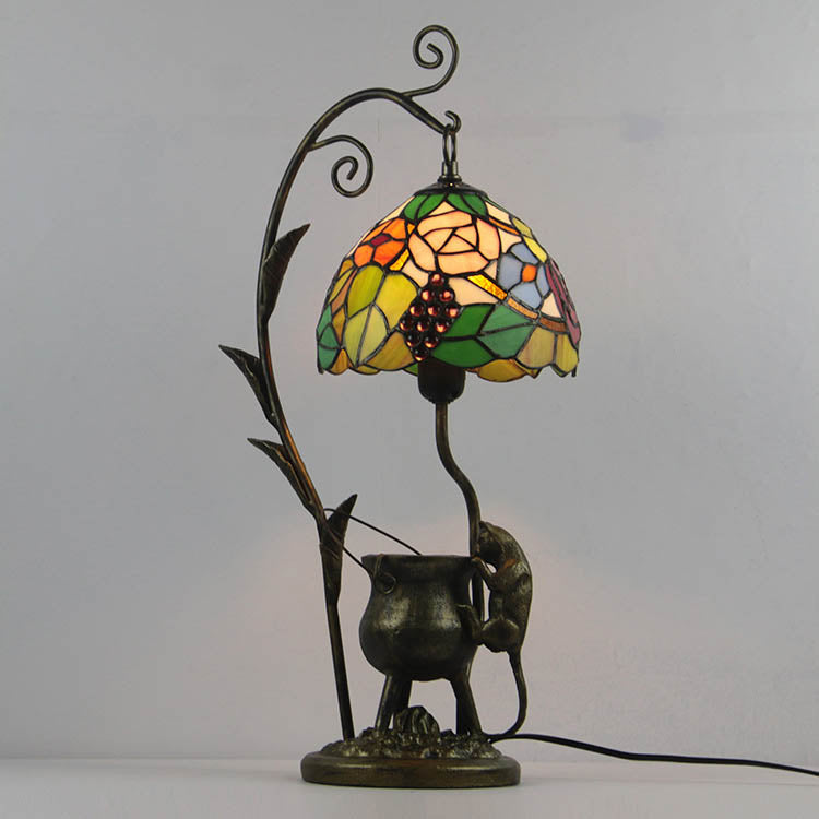 Mouse Flower Resin Stained Table Lamp