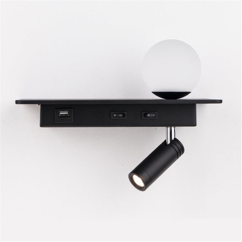 Black White Solid Color Wall Lamp