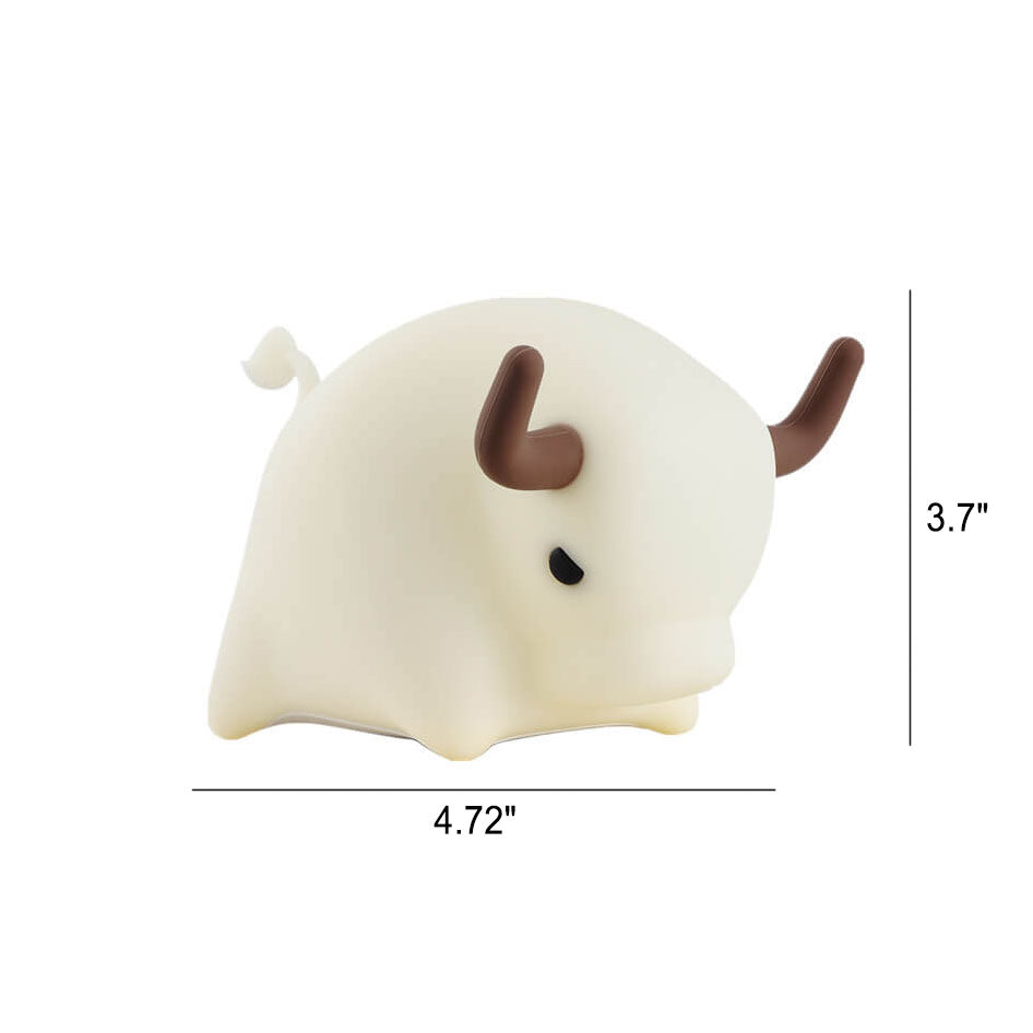 Animal Cow Silicone Timer Table Lamp