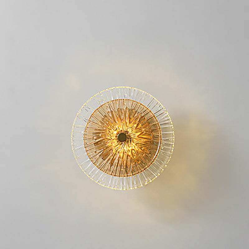 Glass Lotus Leaf Shape Wall Lamp