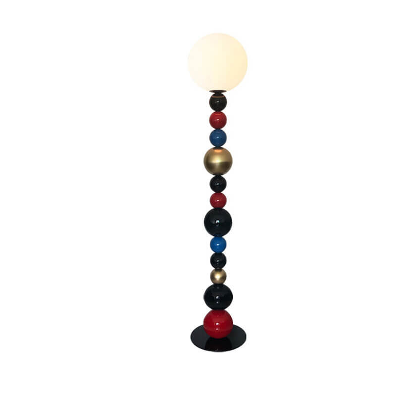 Colorful Round Ball Glass Floor Lamp