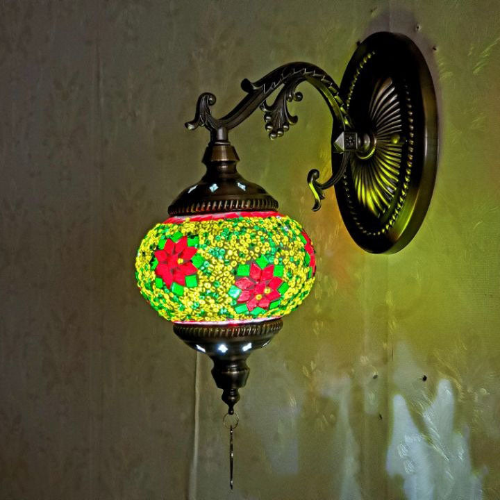 Exotic Cracked Glass Wall Lamp