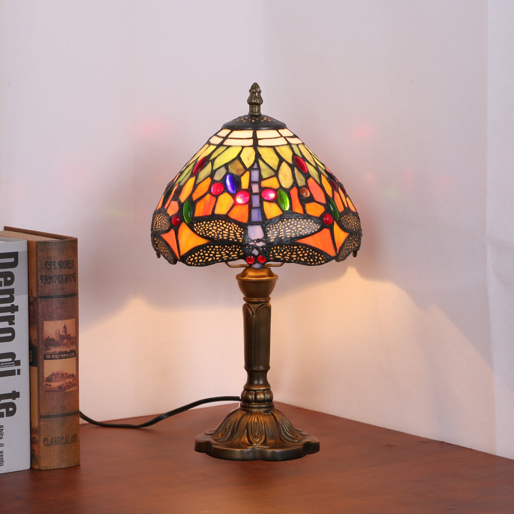 Mushroom Resin Glass Bedroom Table Lamp