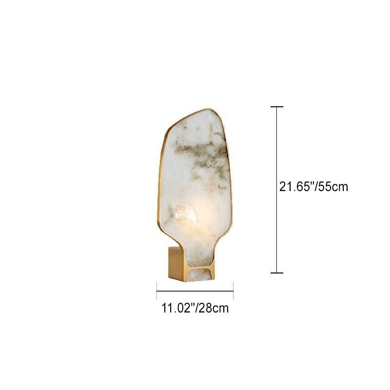 Irregular Marble Hardware Edge Table Lamp