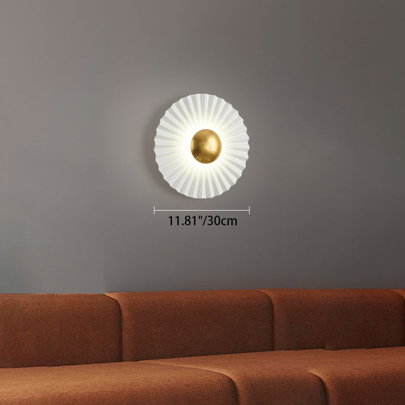 Round Scallop Hardware Living Wall Lamp