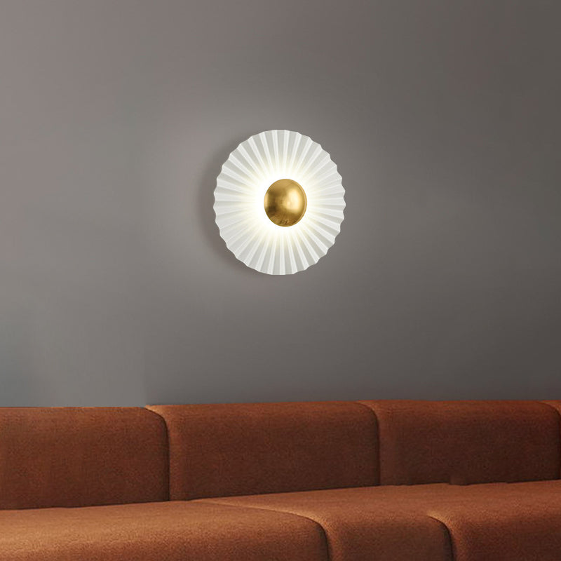 Round Scallop Hardware Living Wall Lamp