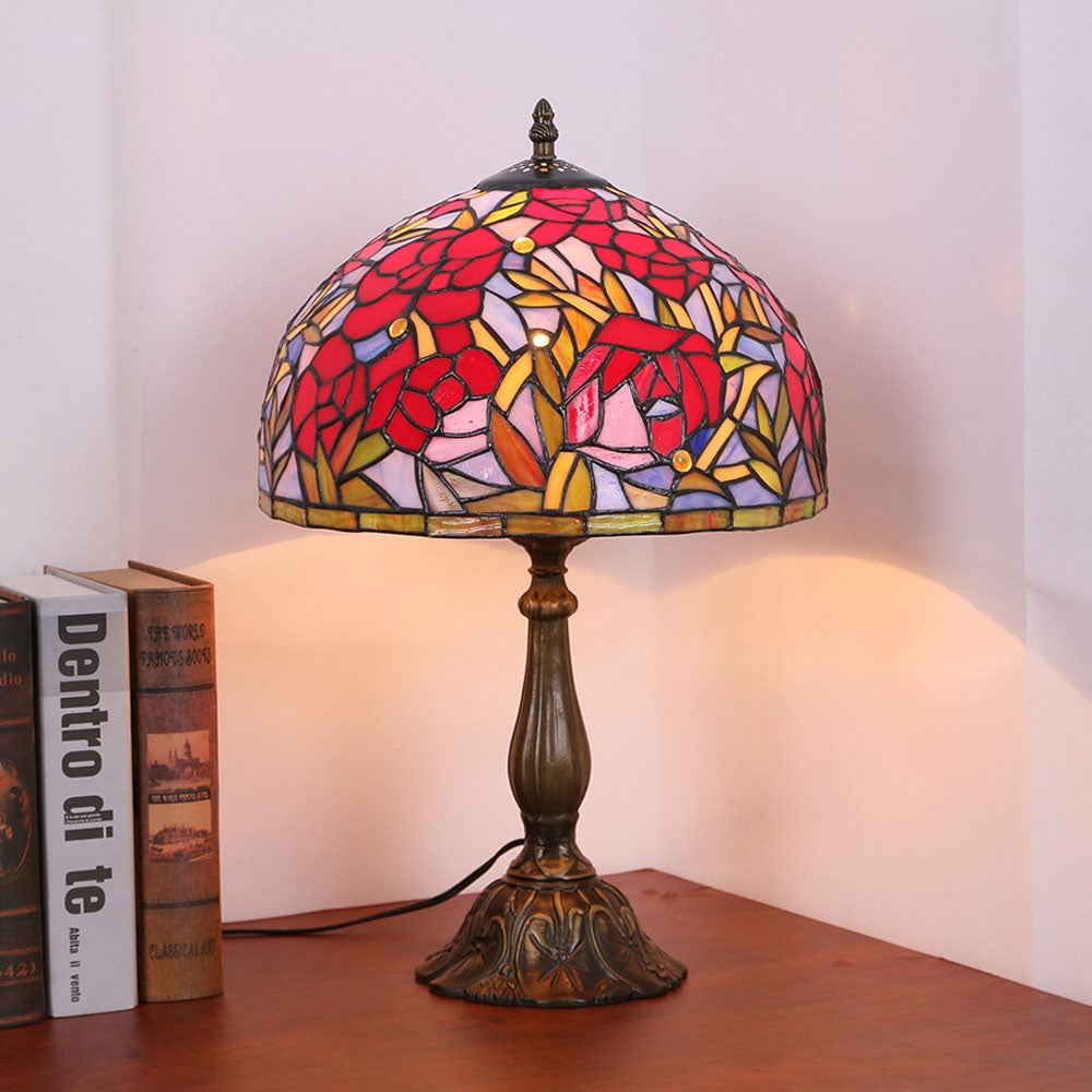 Romantic Resin Roses Table Lamp