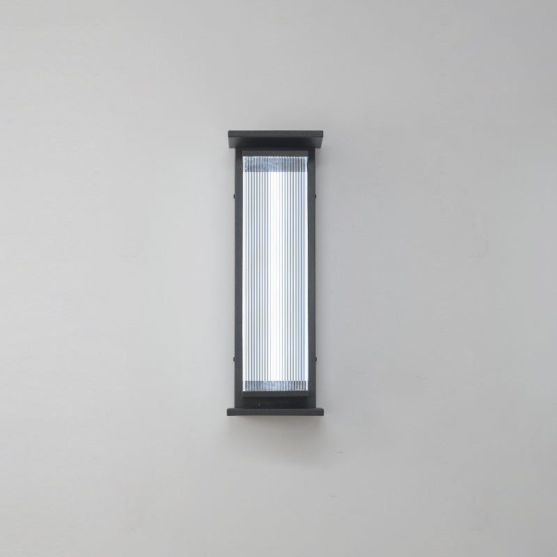 Rectangular Stainless Steel Acrylic Outdoor Light