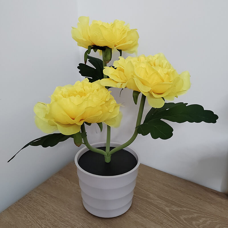 Simulation Peony Flower Bonsai Outdoor Light