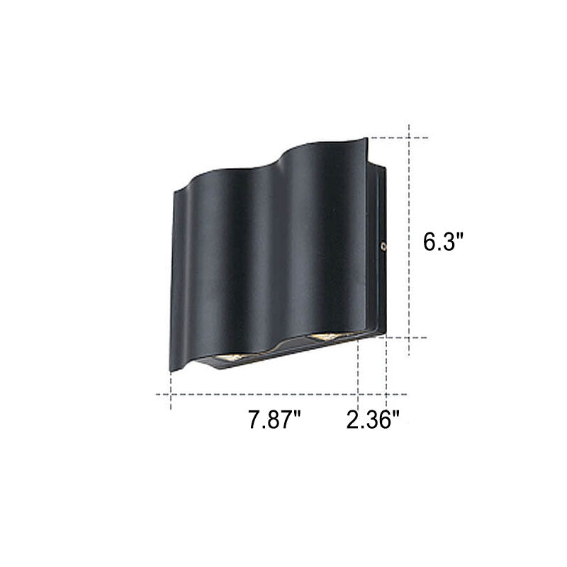 Wave Aluminum Outdoor Light