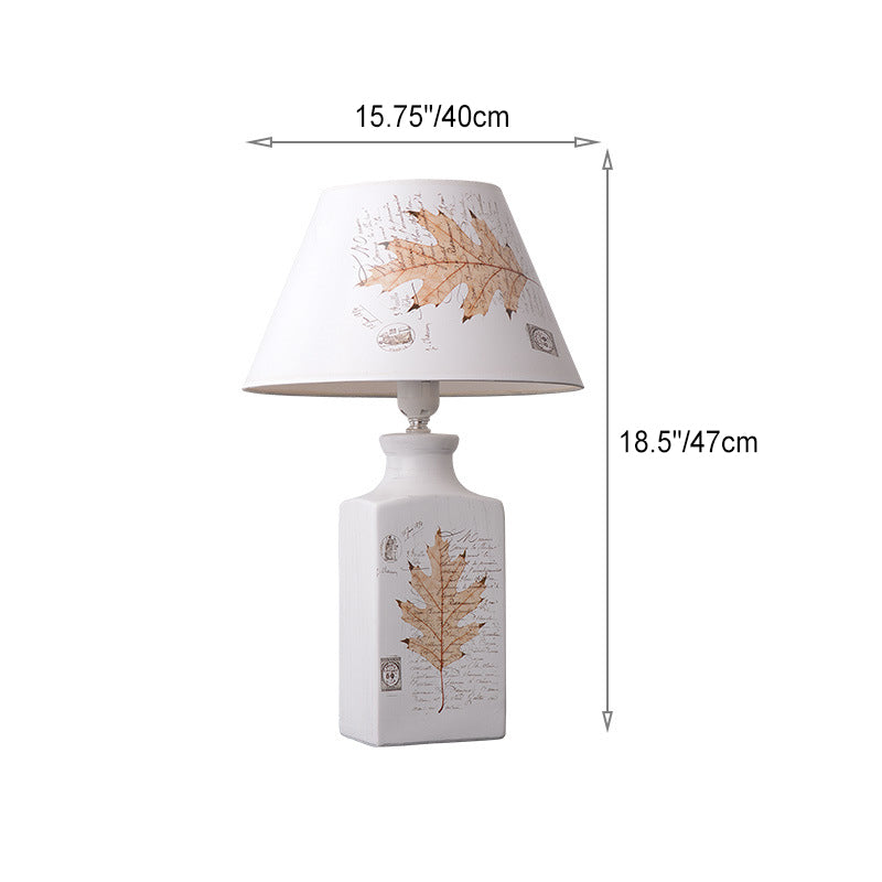 Cylinder Rectangle Ceramic Cardboard Table Lamp