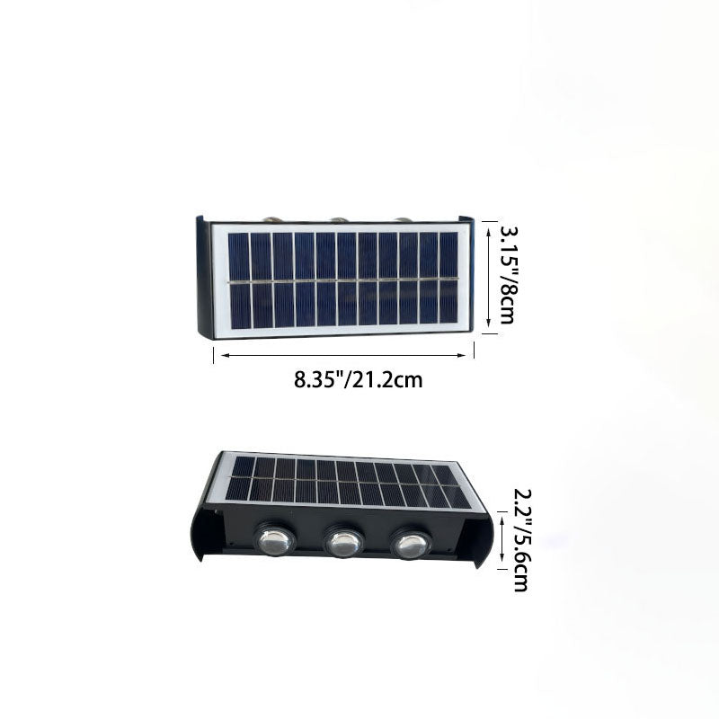 Rectangular ABS PMMA Patio Outdoor Light