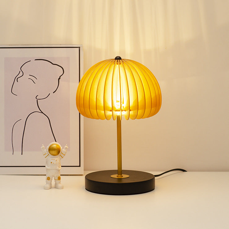 Zen Wood Dome Table Lamp