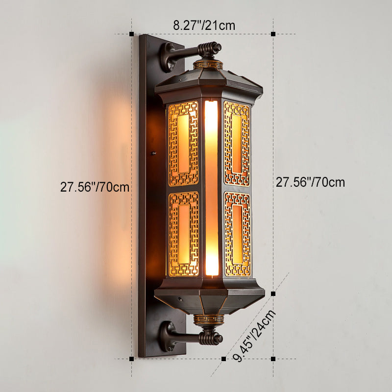 Aluminum Glass Cylinder 1/2 Outdoor Light