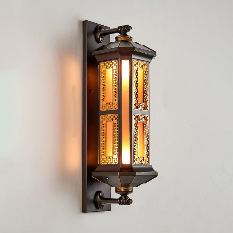Aluminum Glass Cylinder 1/2 Outdoor Light