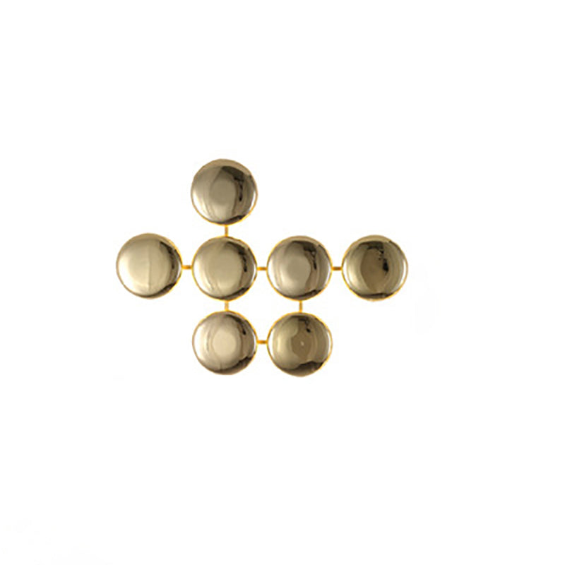 Titanium Round Circle 10/14/24 14-Light Wall Lamp