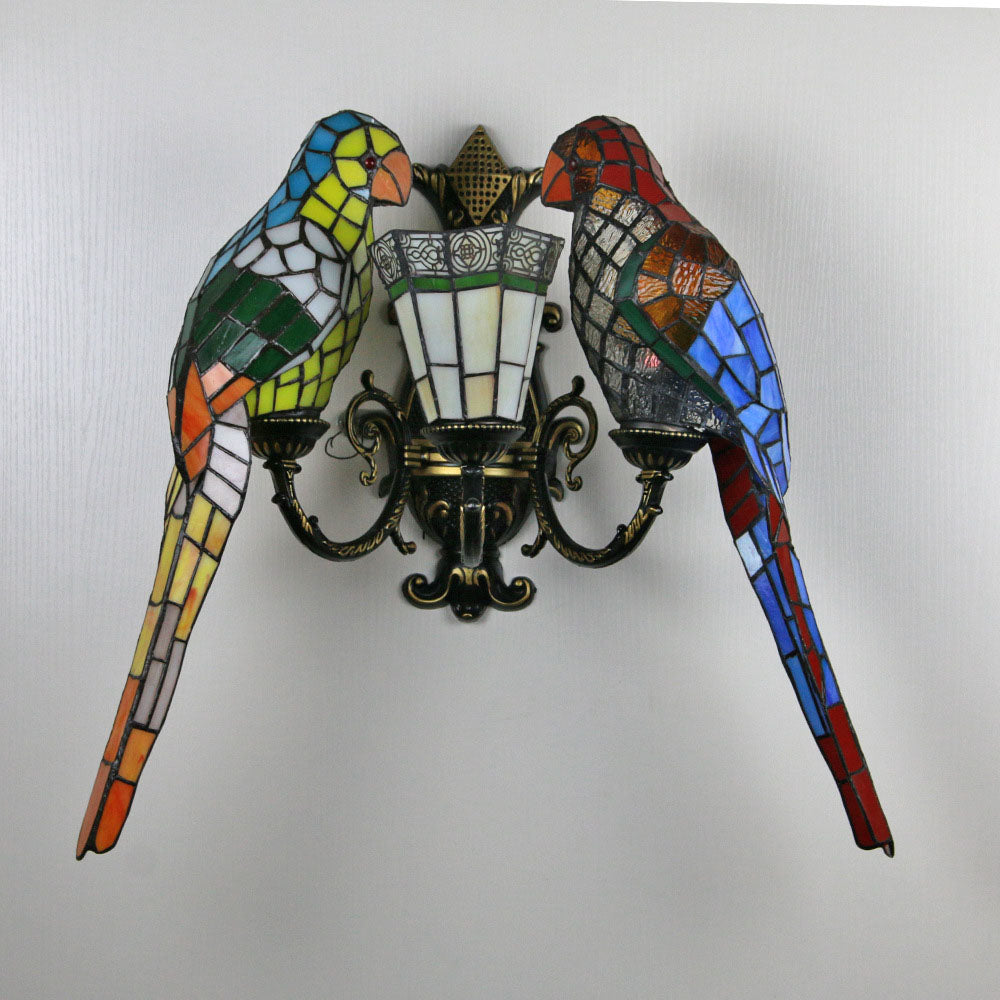 Parrot Round Table Half 3-Light Wall Lamp
