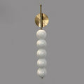 Iron Glass Ball Living 5-Light Wall Lamp
