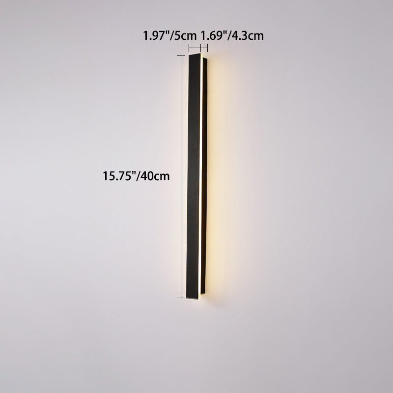 Long Rectangular Aluminum Acrylic Outdoor Light