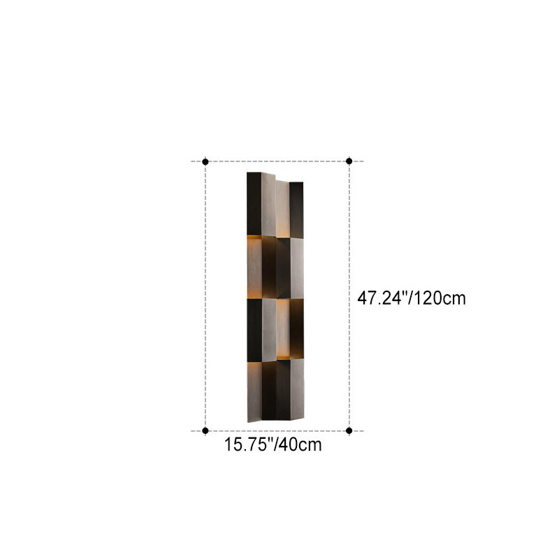 Stainless Steel Rectangular Patio Outdoor Light