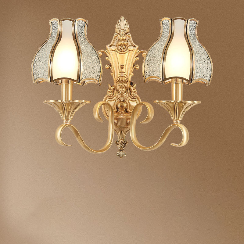 Copper Glass Wall Lamp