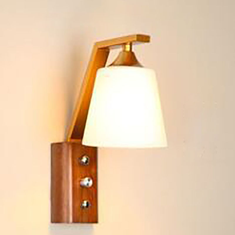 Antler Square Cylinder Wood Wall Lamp