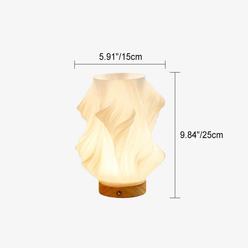 Geometry 3D Printed Wood Table Lamp
