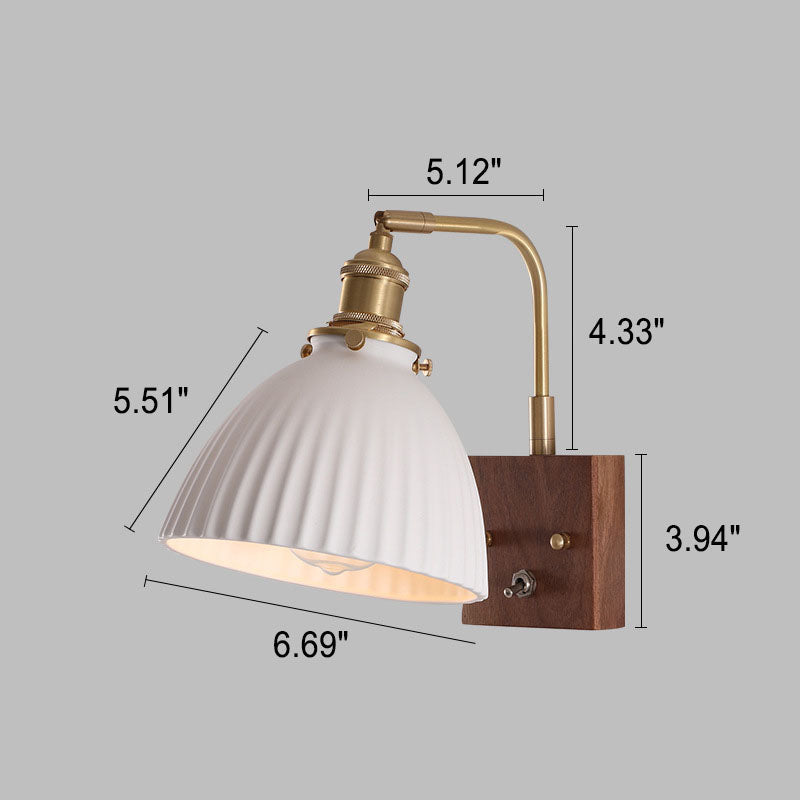 Black Walnut Wall Lamp