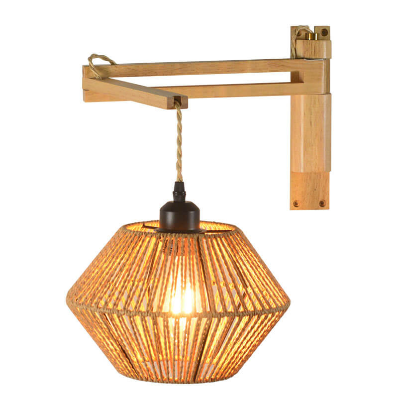 Rope Weaving Lantern Cage Wall Lamp