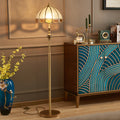 Copper Frosted Glass Dome Floor Lamp