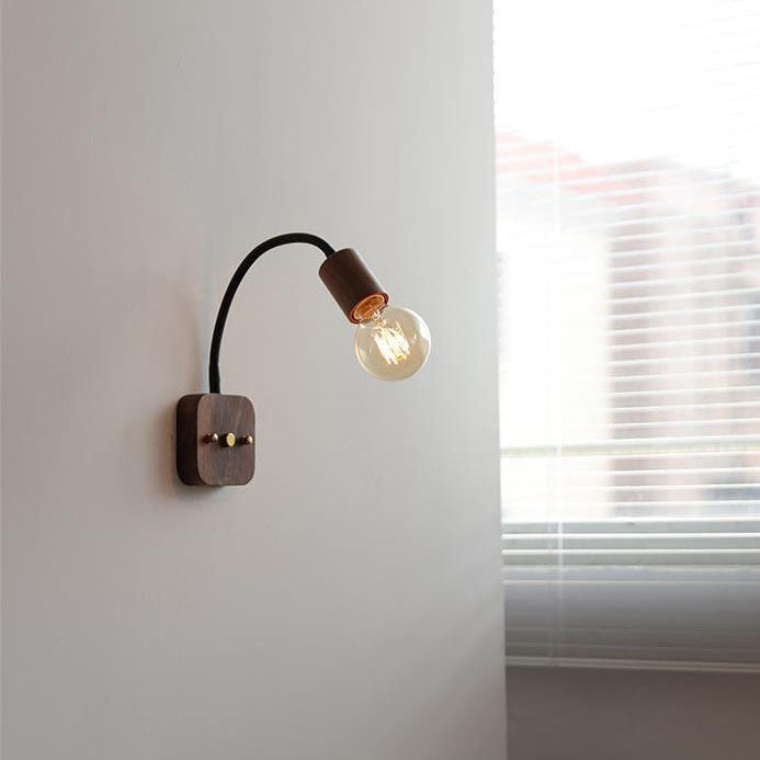 Ash Wood Hose Wall Lamp