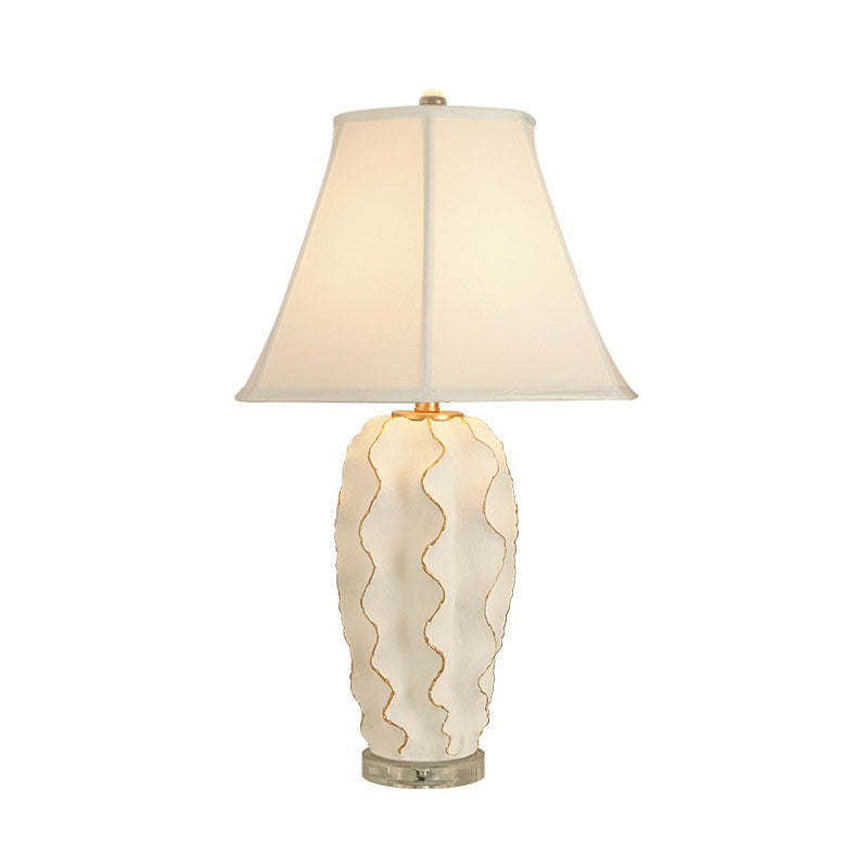 Cloth Crystal Resin Table Lamp