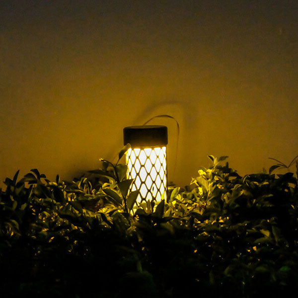 ABS Weaving Cylindrical Cage Outdoor Light