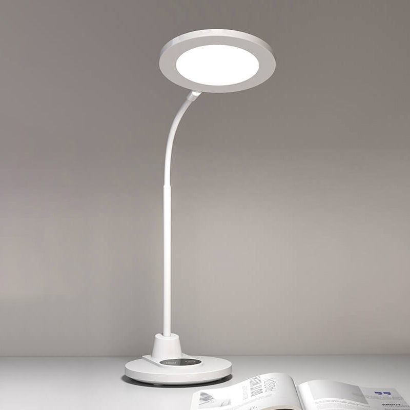 Pure White Plastic Reading Table Lamp