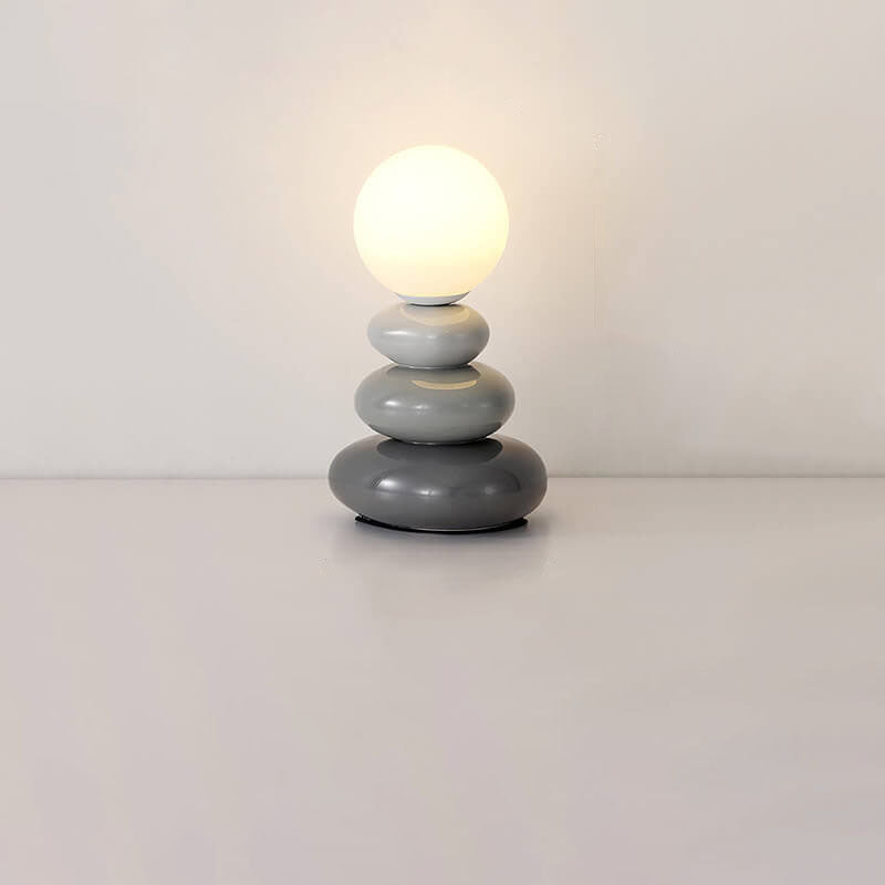 Pebble Ceramic Glass Table Lamp