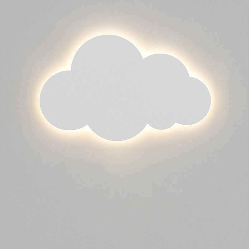 Cartoon Smiley Cloud Iron Wall Lamp