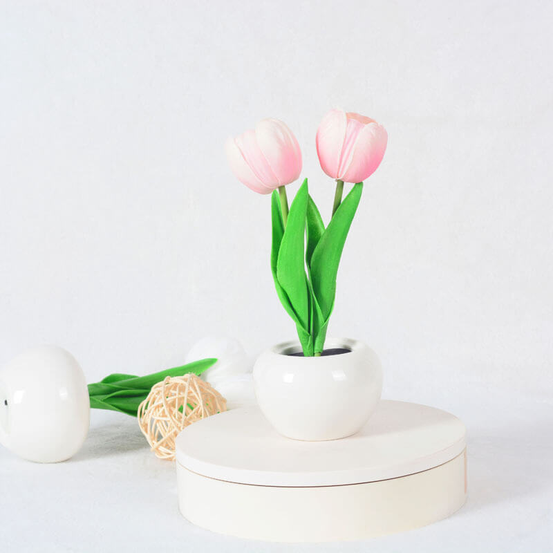 Simulation Tulip Peony Night Table Lamp