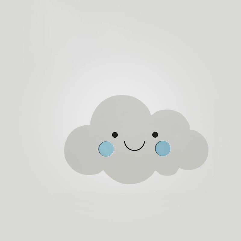 Clouds Iron Emoji Kids Wall Lamp