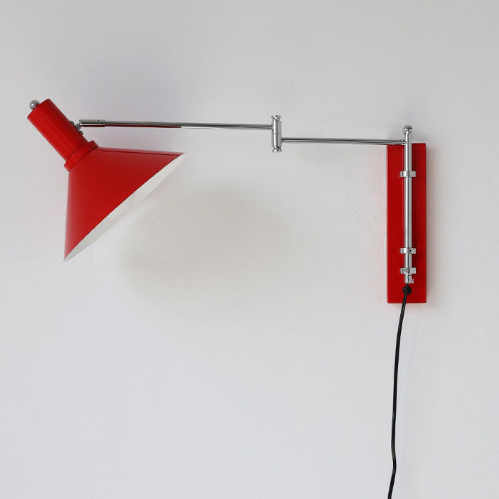 Cone Iron Swing Arm Wall Lamp