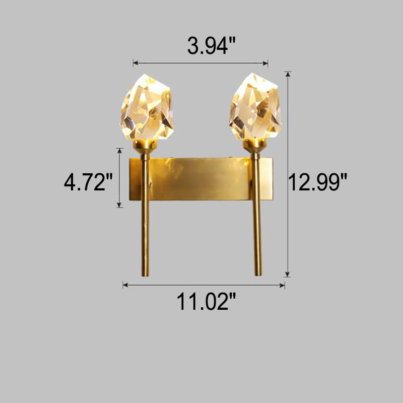 Full Copper Crystal Scepter Wall Lamp