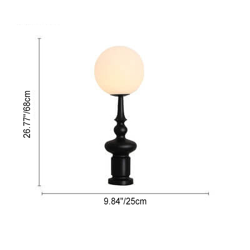 Sphere Roman Chess Column Table Lamp
