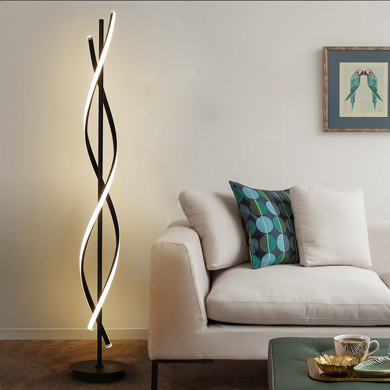 Minimalist Spiral Floor Lamp