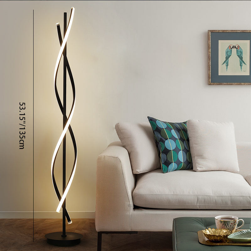 Minimalist Spiral Floor Lamp