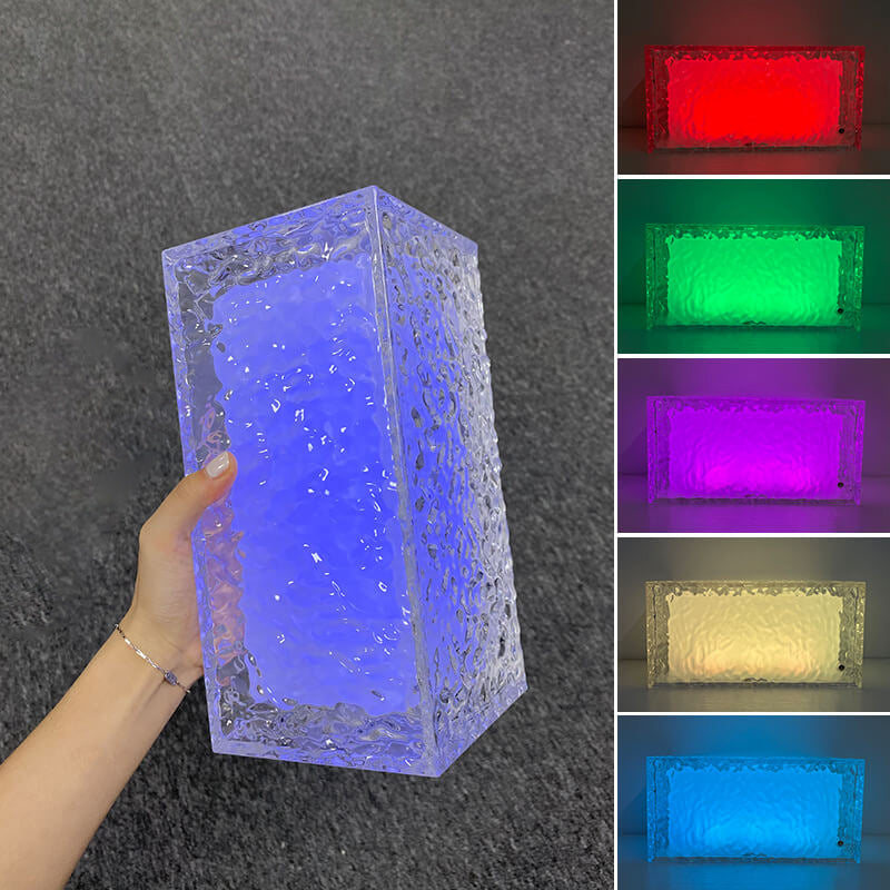 Ice Cube Acrylic RGB Table Lamp