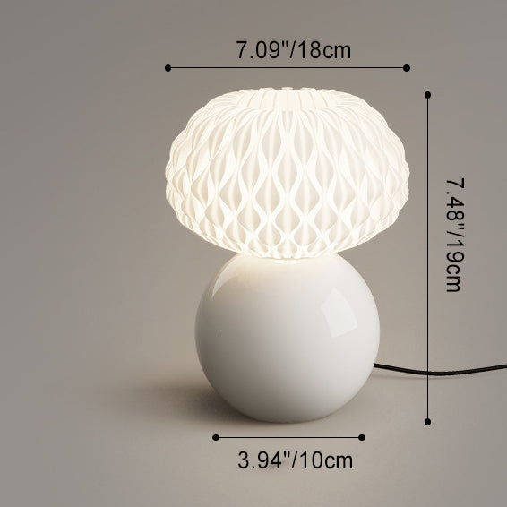 Orb Cloudy Ceramic PE Table Lamp